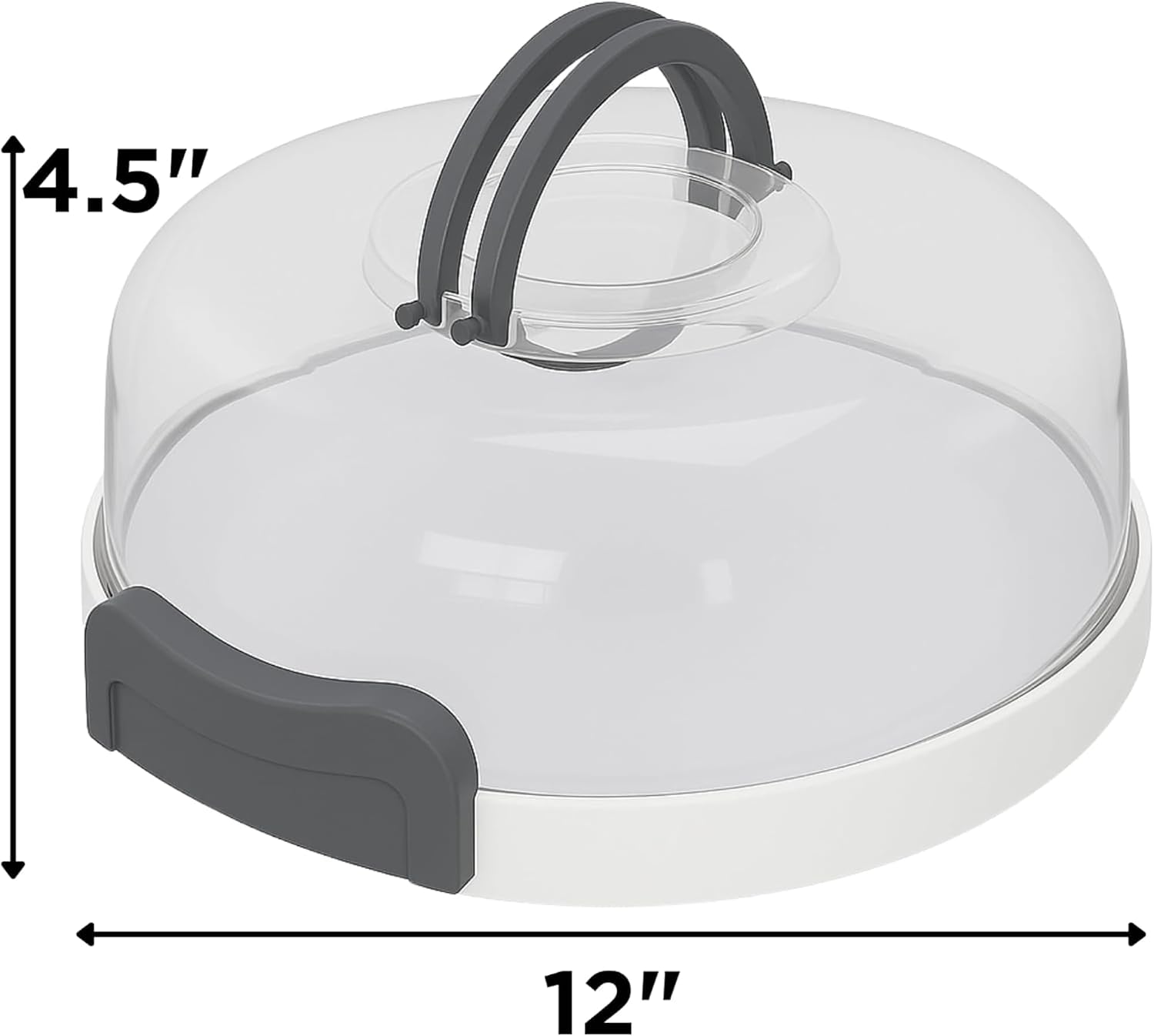 JOEY'Z 2-In-1 Deviled Egg Carrier With Lid & Handle, Pie Carrier With Removable Deviled Egg Tray, Holds 15 Eggs, & Fits Pies 10in x 4.5in, Great for Easter & Holiday Gifts - BPA Free