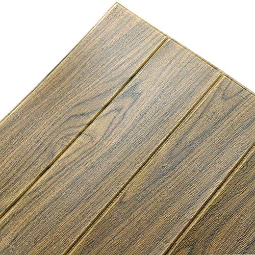 LEISU 3D Ladrillo Pegatina Pared Autoadhesivo Panel Pared Impermeable 3D DIY Wall Stickers Moderno Blanco Decorativo pare Cocina, baño, dormitorio, oficina, fondo TV 60 * 60CM (24pc, Marrón)