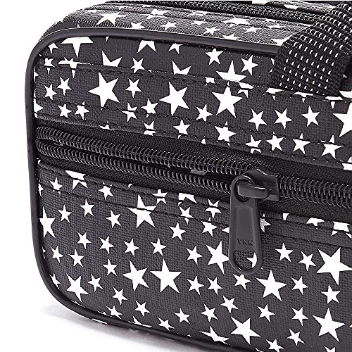 Beaumont "Starry Night" Flute Case With Shoulder Strap - C-Foot Flute Hard Case Cover - Lightweight Canvas C Case for Yamaha, Jupiter, Trevor James Flute Instrument Case - Thumbnail 5