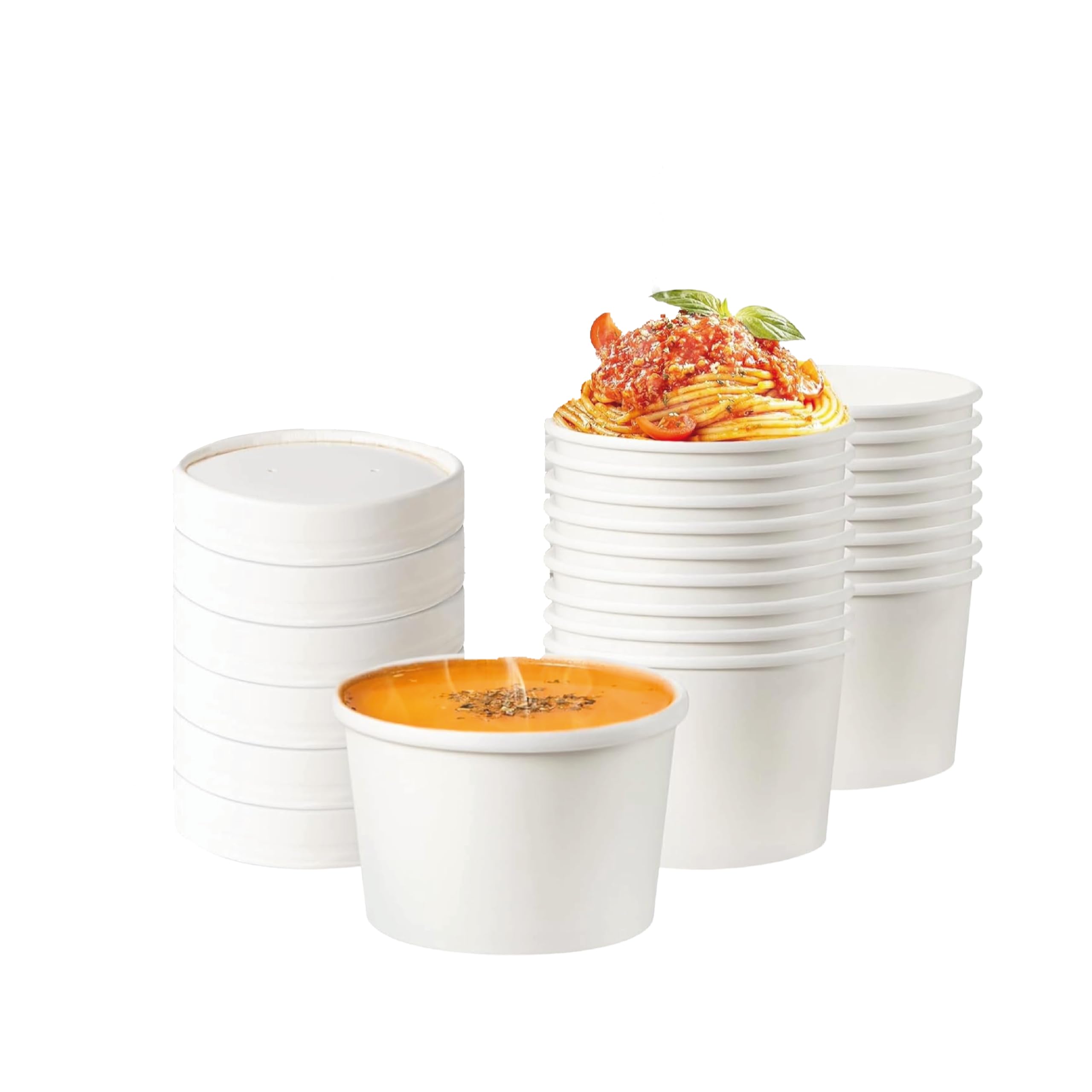 Eco-Friendly Paper Food Containers with Lids -21