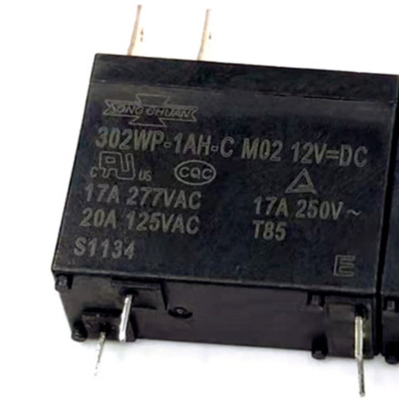 QEFHSVVZE 10 PCS 12V Relay 302WP-1AH-C M02 12VDC 4Pins for Microwave Oven