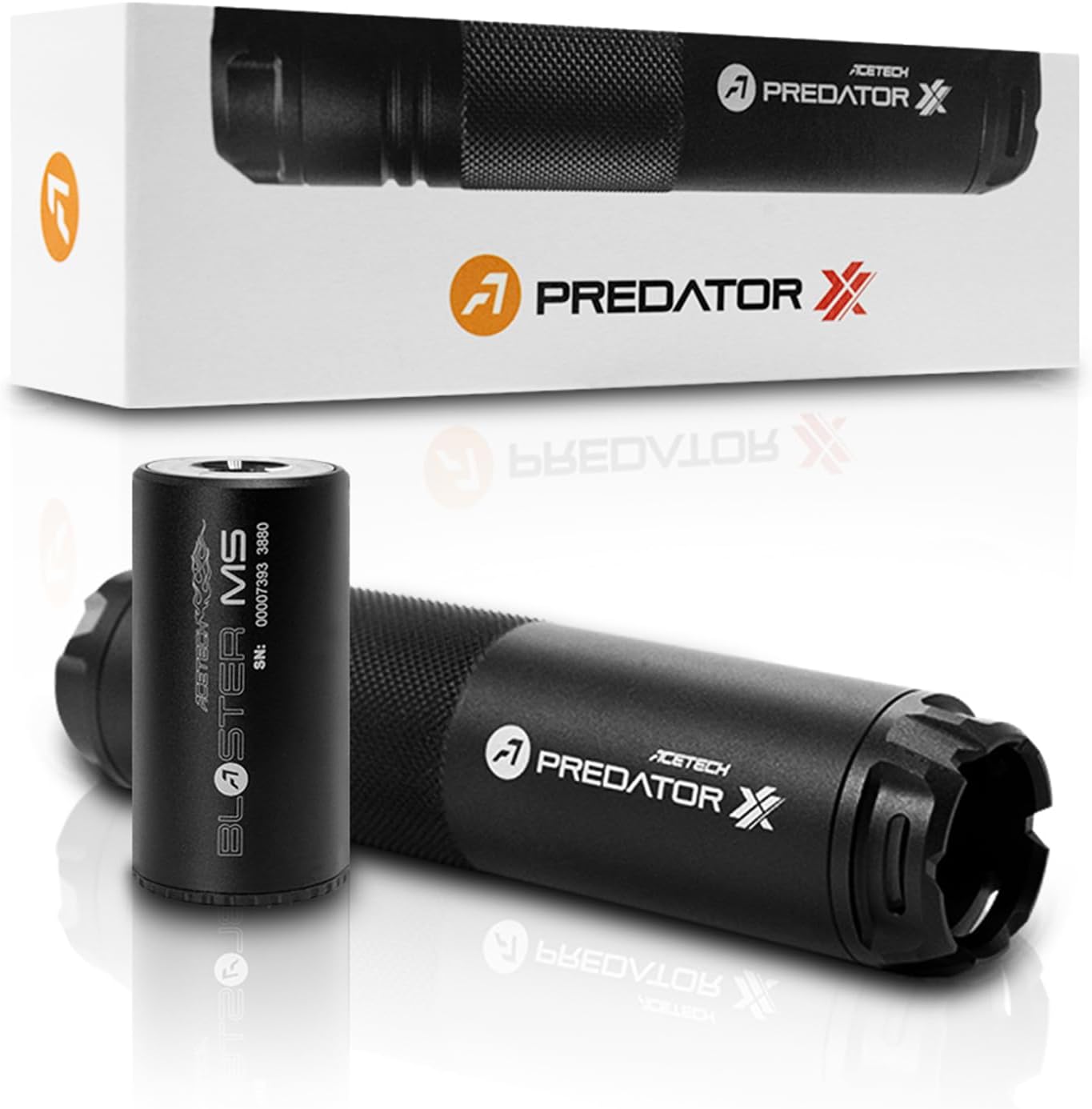 ACETECH Airsoft Riffle Tracer Unit Predator XX 14mm CCW Negative Thread Glow in The Dark BB LED Lighting Effect