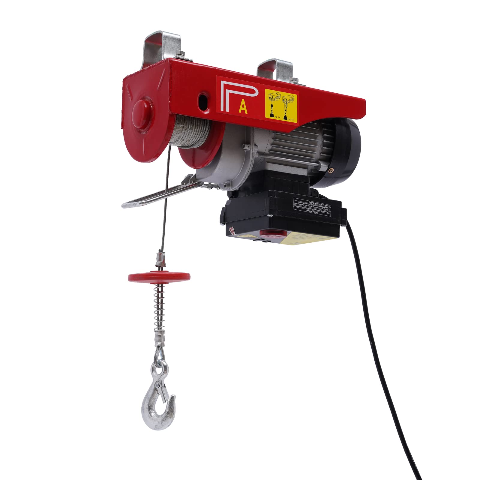 Elektrischer Seilwinde 220V Drahtloser Fernbedienung Elektrischer Hebezug Hubhöhe 6-12m Seilzug Motorwinde Kettenzug,Für Landwirtschaft, Fabriken, Hafen, Bergbau