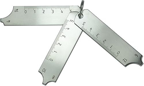 Miniatura 20 de RIVERWELD Juego de soldadura de filete de 7 piezas Medidor MG-11 Rl Medidores de profundidad Prueba de inspección de soldadura métrica cubital