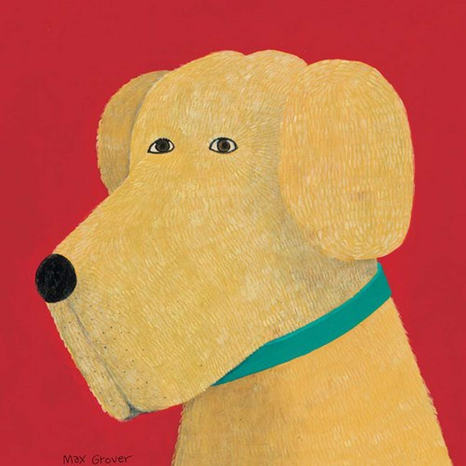 Oopsy Daisy Barnaby Yellow Stretched Canvas Wall Art by Max Grover, 30 by 30-Inch