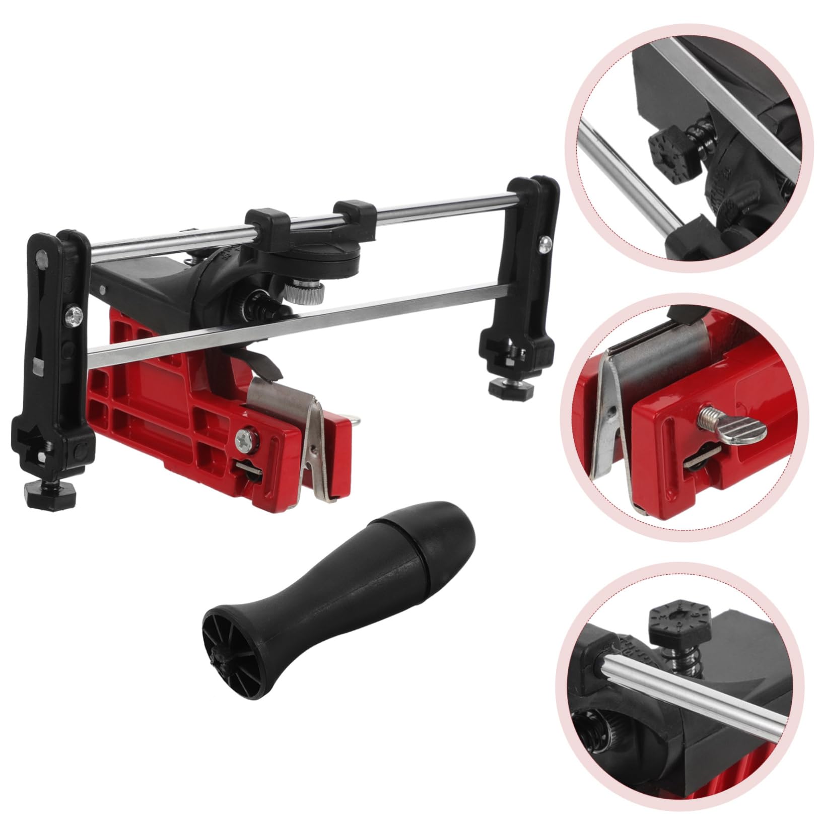 POPETPOP Affilatrice Per Motoseghe Utensile Portatile Per Affilatura Catene Motoseghe Compatibile Tutti i Tipi Di Catene Realizzata Materiali Durevoli Per Uso Prolungato