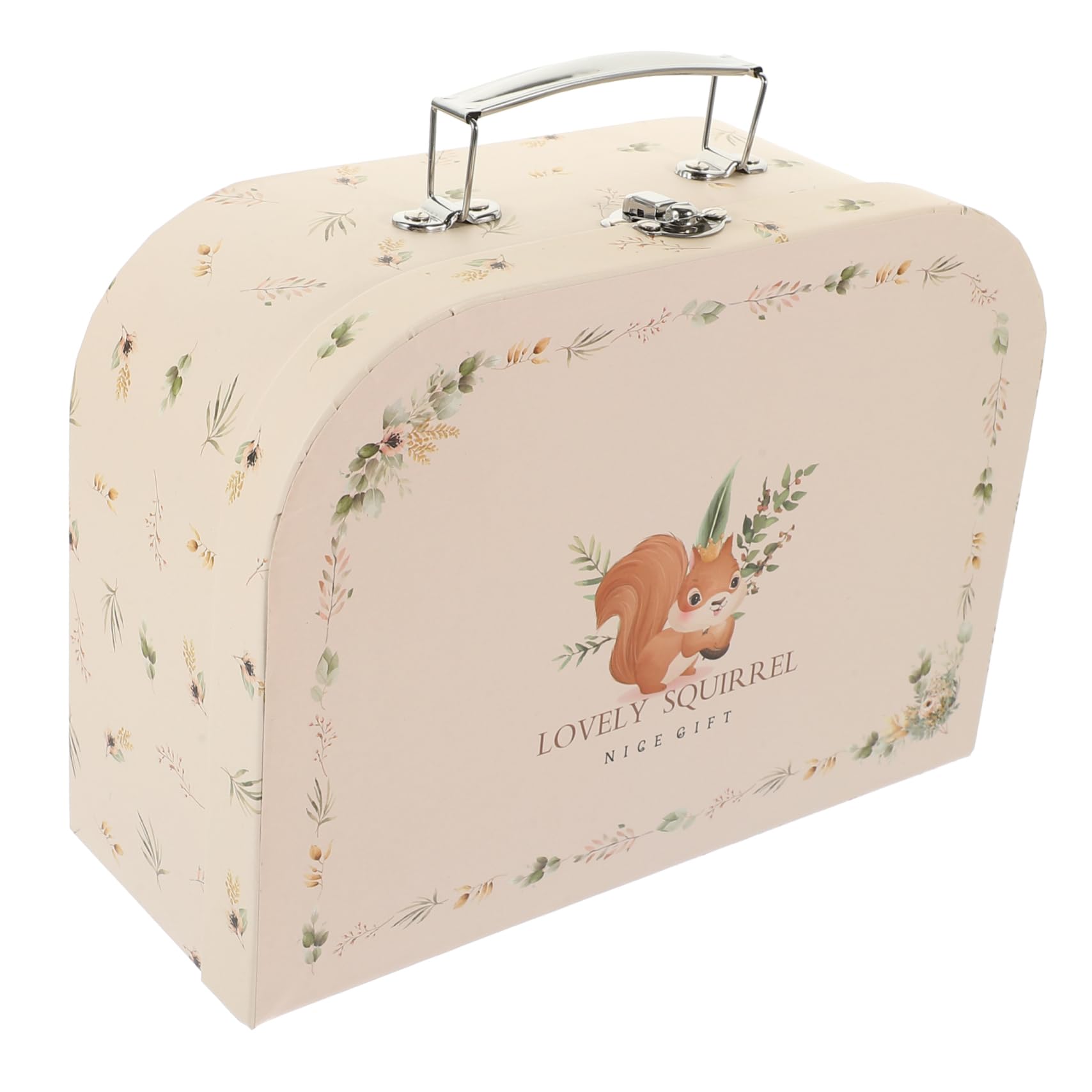 Amazon | TOPPERFUN 紙製スーツケース ベージュ フラットベース 持ち手