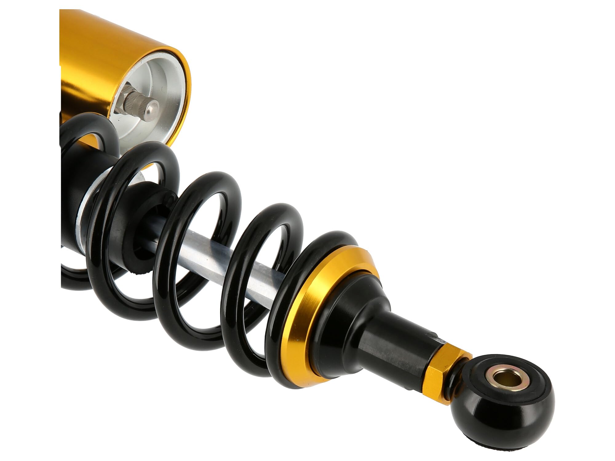 Set: Tuning-Federbeine 360mm, mit externen Ausgleichsbehälter, Schwarz/Go