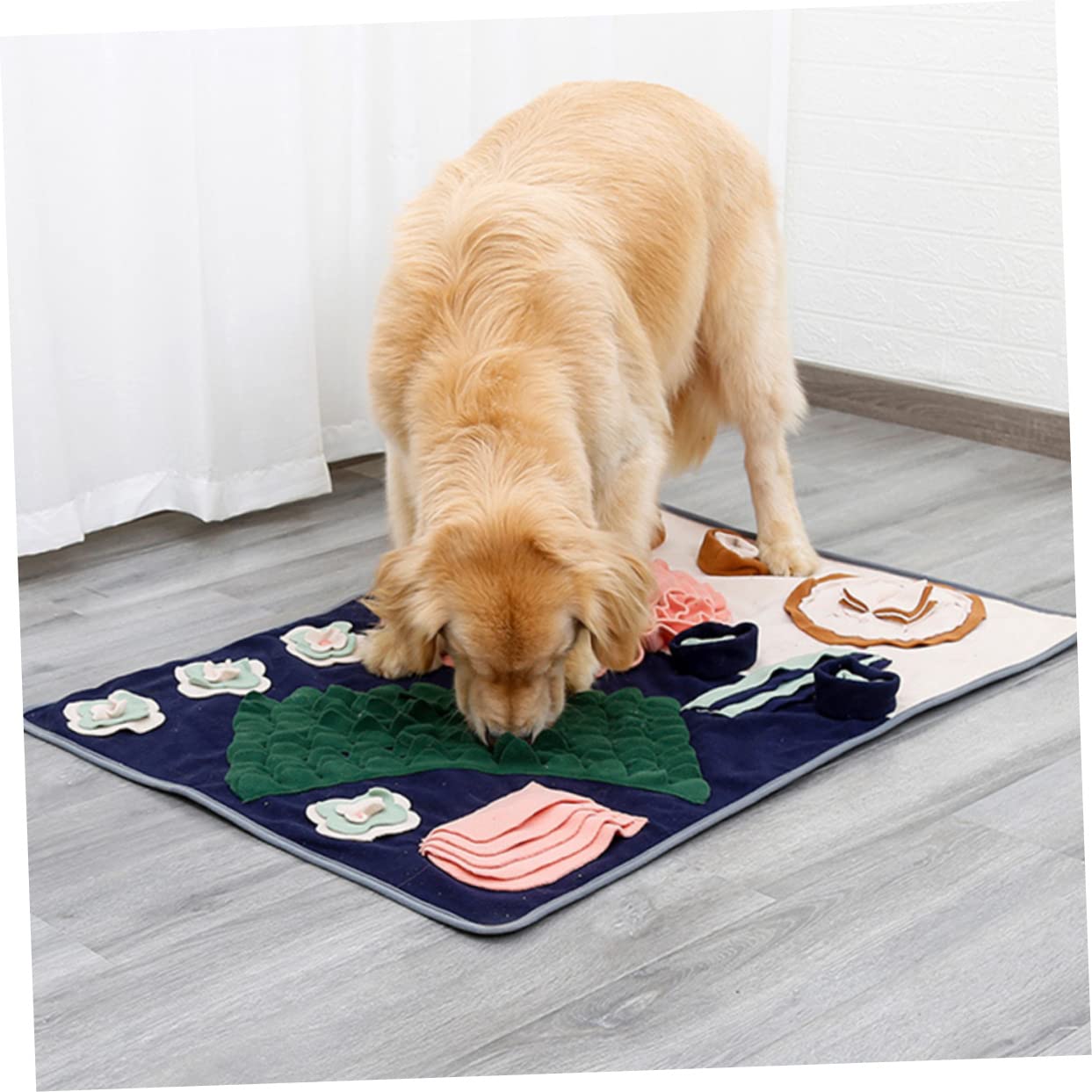 BESPORTBLE Snuffle Mat Für Hunde Futterversteckspielzeug Zur Geruchssinns Stressreduzierende Beschäftigung Geeignet Für Große Und Mittelgroße Hunde Aus Hautfreundlichem Material