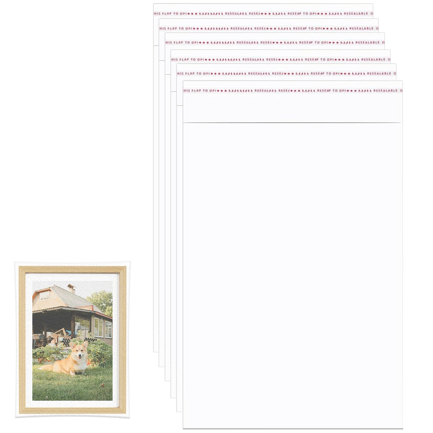 Clear Self-Adhesive Bags 100 Pack, 30×40CM, Self Seal Cellophane Bags, Self Sealing Display Sealable Bag, Clear Envelopes, Cello Bag OPP for Clothes, Cookies,Cards,Envelopes,Pictures (30×40CM)