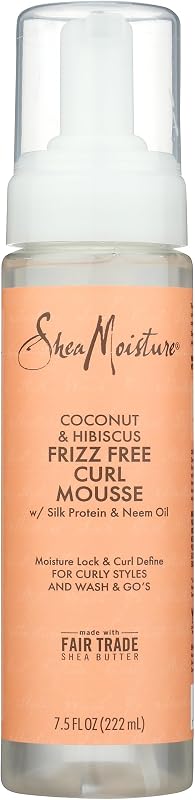 SHEA MOISTURE Sheamoisture Coconut & Hibiscus Frizz-free Curl Mousse - 7.5 Fl Oz, 7.5 Oz (290612 )