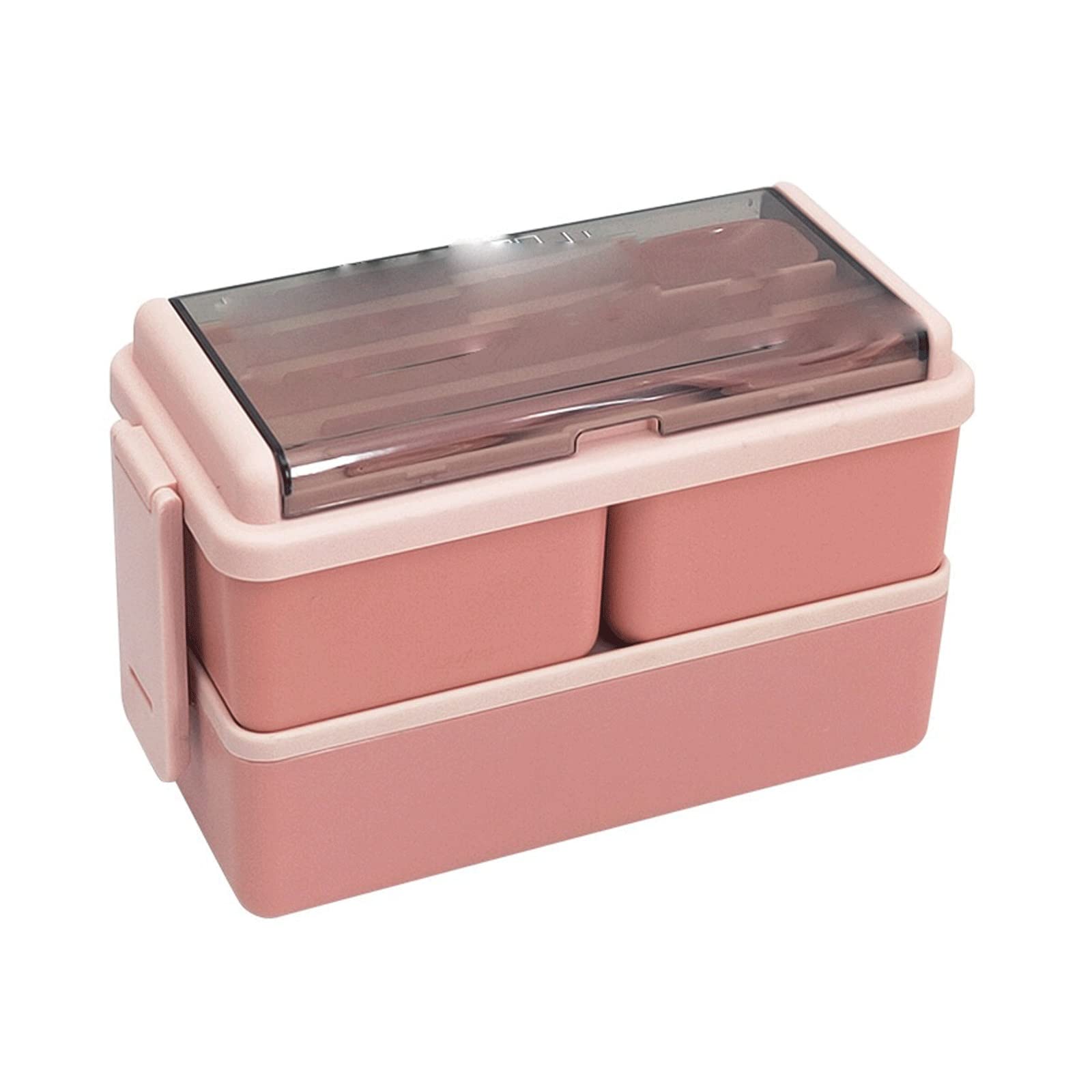 contenitore per il pranzo, Bento Boxes Lunch Box in plastica Lunchbox for ufficio(Pink)