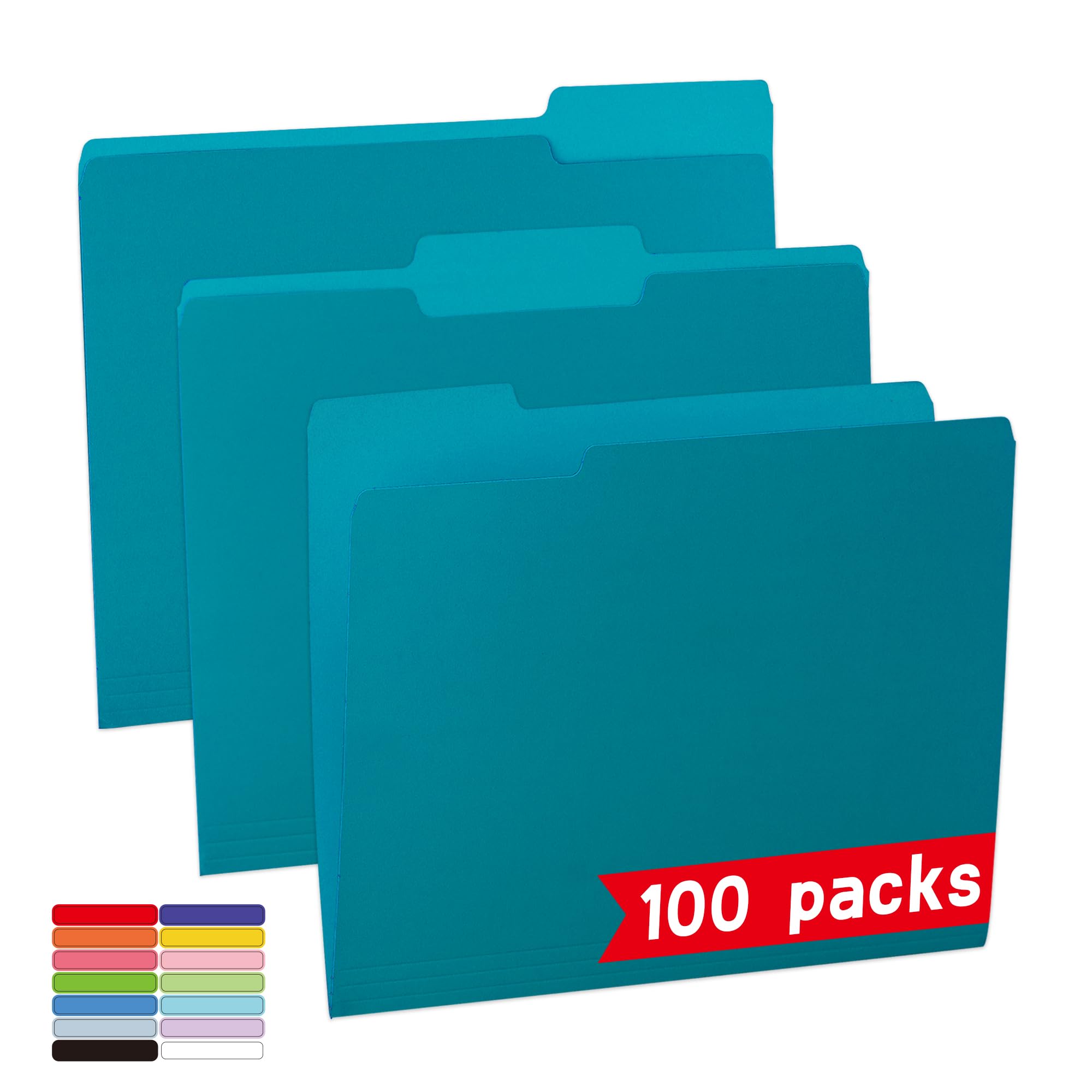 Snapklik.com : 100 Packs Royal Blue File Folder,File Folders Letter ...