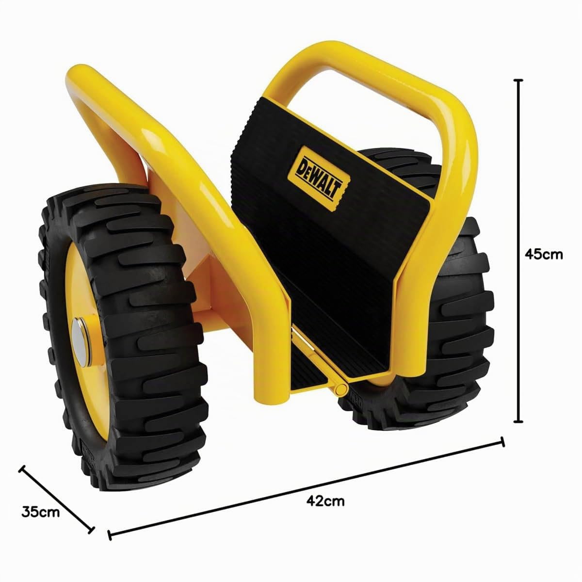 DeWalt DXWT-200 Carretilla de plataforma - Máx. 500KG - Carro Transporte para Paneles y Puertas - Superficie Antideslizante - Acción de Abrazadera Bisagra