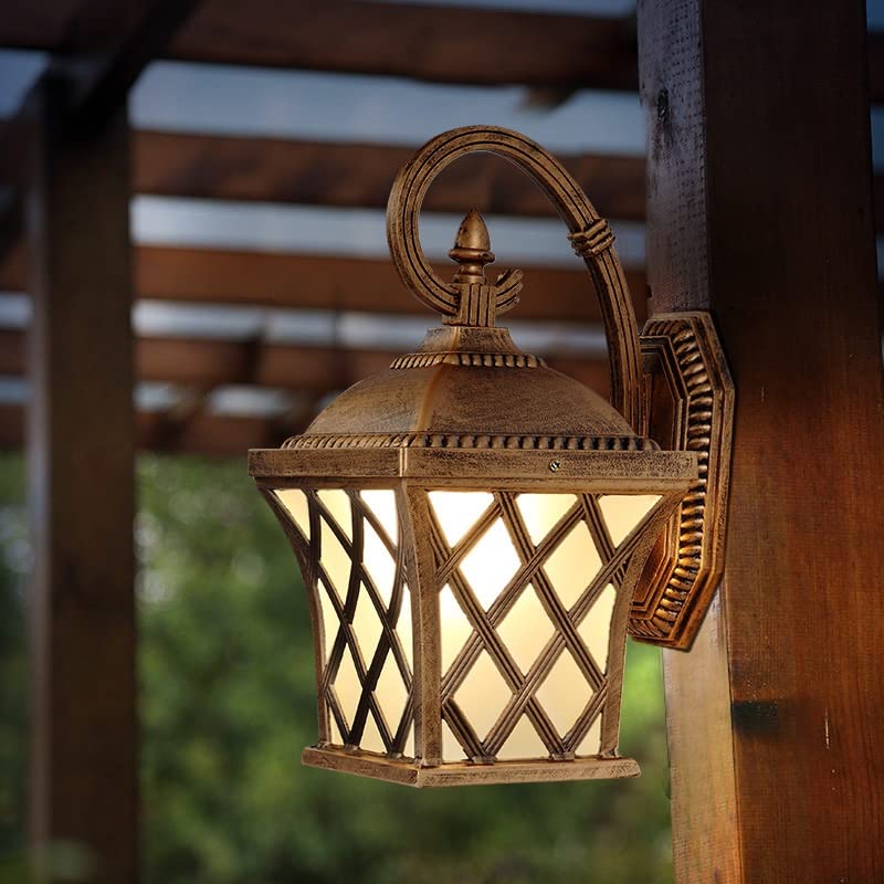 Lámparas de Exterior, Grandes faroles de Pared de Lujo, para Porche, Exterior, lámpara Antigua, decoración, iluminación, Estilo rústico, Dormitorio, baño, tocador, Sala de Estar, Luces Ro