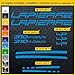 Stickers vélo Lapierre X-Control 310- KIT 4 -Kit Stickers 11 pièces – Choisir immédiatement Colore- Bike Cycle pegatina Cod.0929 (053 BLU Leggero)