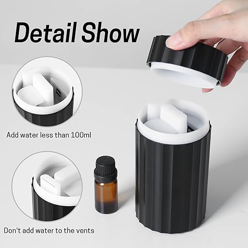 Miniatura 2 de Rican Difusor de coche, difusor de llama para aceites esenciales, 3.5 fl oz (3.5 onzas líquidas), humidificador de difusor de aroma de aire,