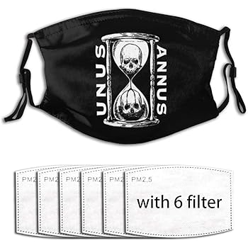 Amazon Com Unus Annus Logo Girls Boys Adults Adjustable Ear Loops Face Mouth Anti Pollution Washable With 6 Filters Home Kitchen