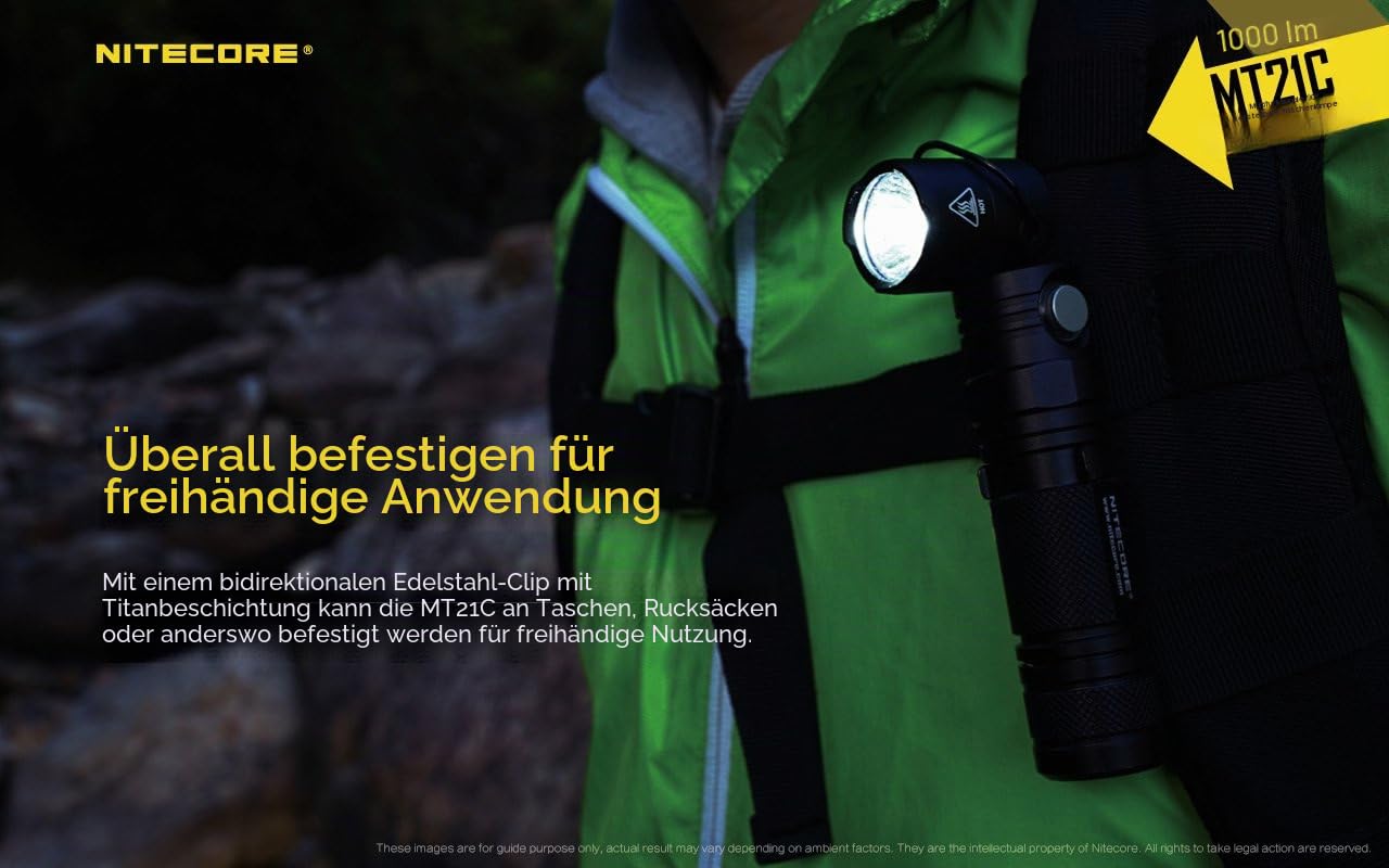 Nitecore Mt21c Taschenlampe, Schwarz, Nicht zutreffend