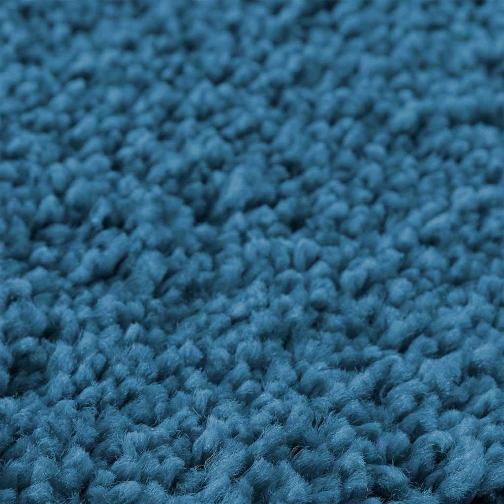 Rutschfeste Badmatte Blau 70 x 120 cm PP mit Latex-Rückseite für sicheren Stand, waschbar, schnelltrocknend, langlebig, geeignet für Bad, WC, Dusche, Gästebad und Fußbodenheizung