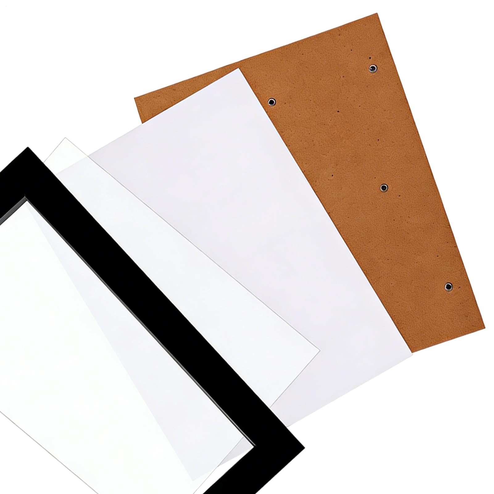 Ramka na zdjęcia na ścianę 20x25 cm czarna rama do plakatu