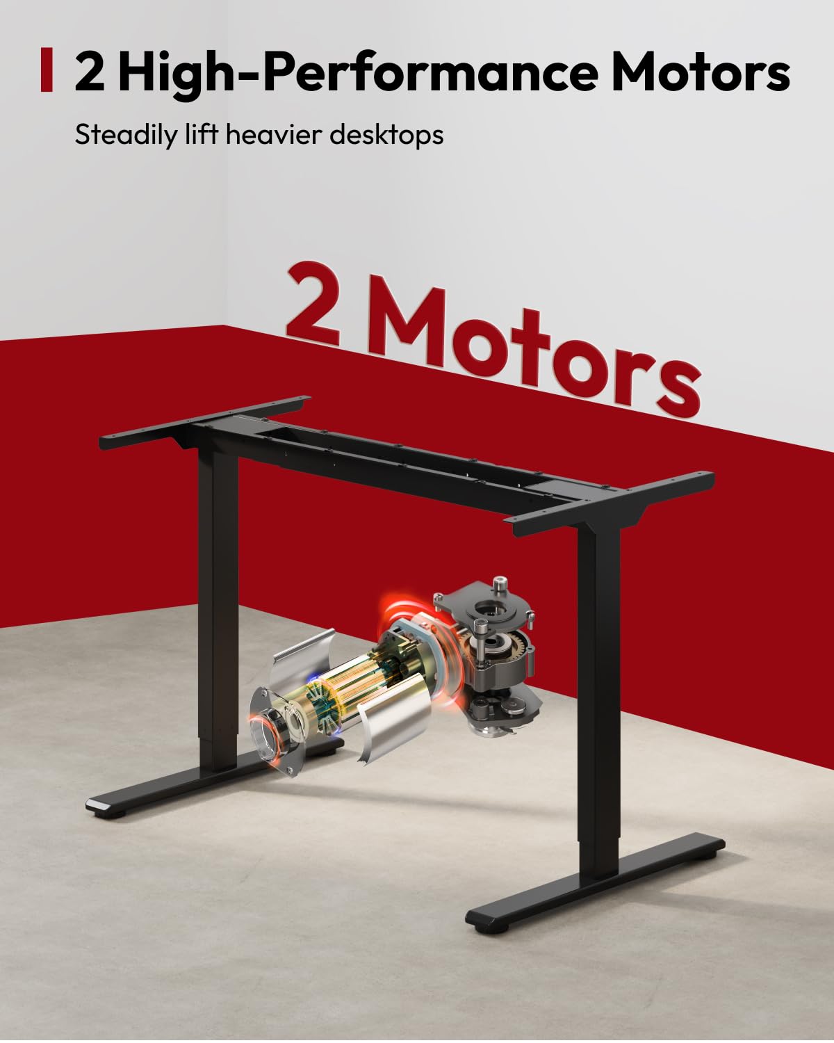 SANODESK Standing Desk Height Adjustable Electric Stand up Desk 79x32 Inches Sit Stand Home Office Desk with Splice — view 6