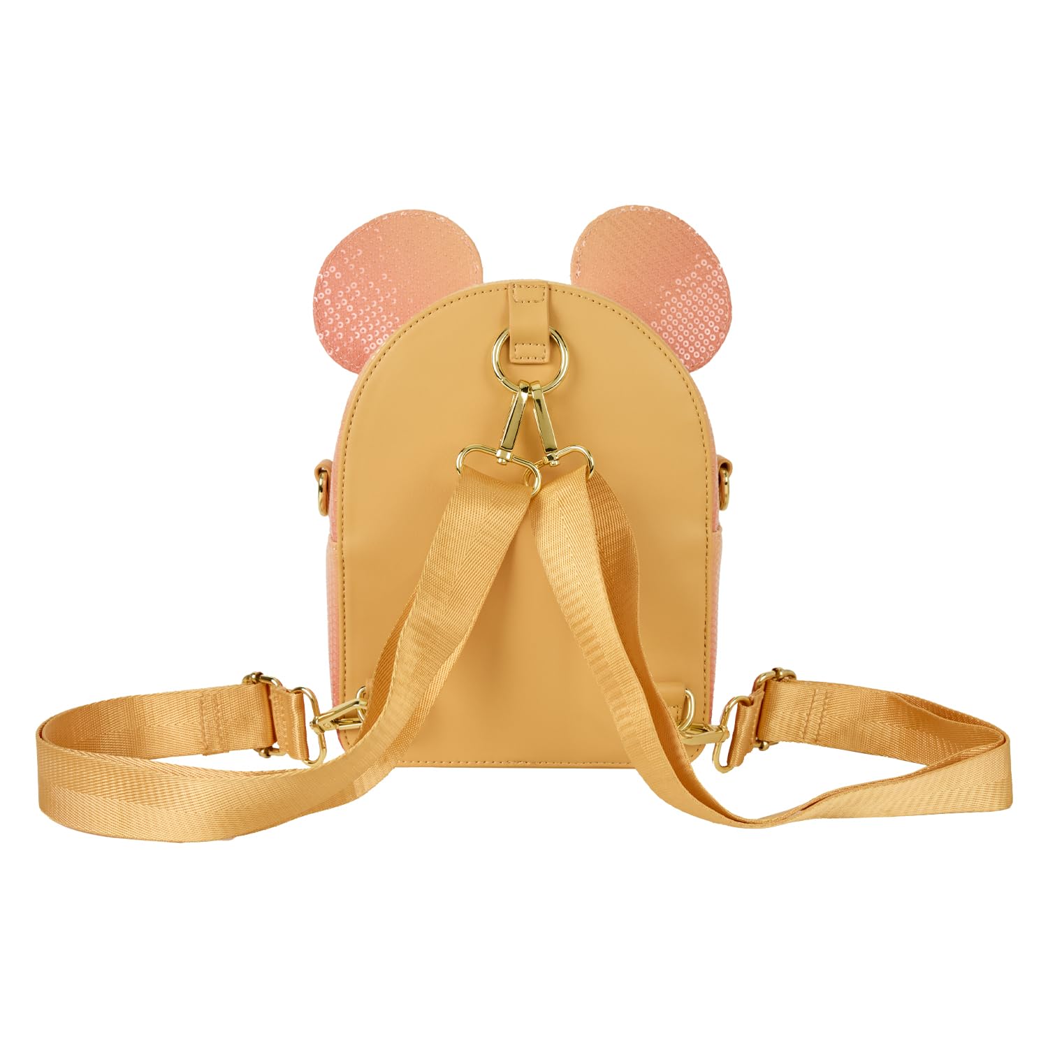 Loungefly Mickey Mouse Glitter Sequin Convertible Mini Backpack & Crossbody Bag : Clothing, Shoes & Jewelry
