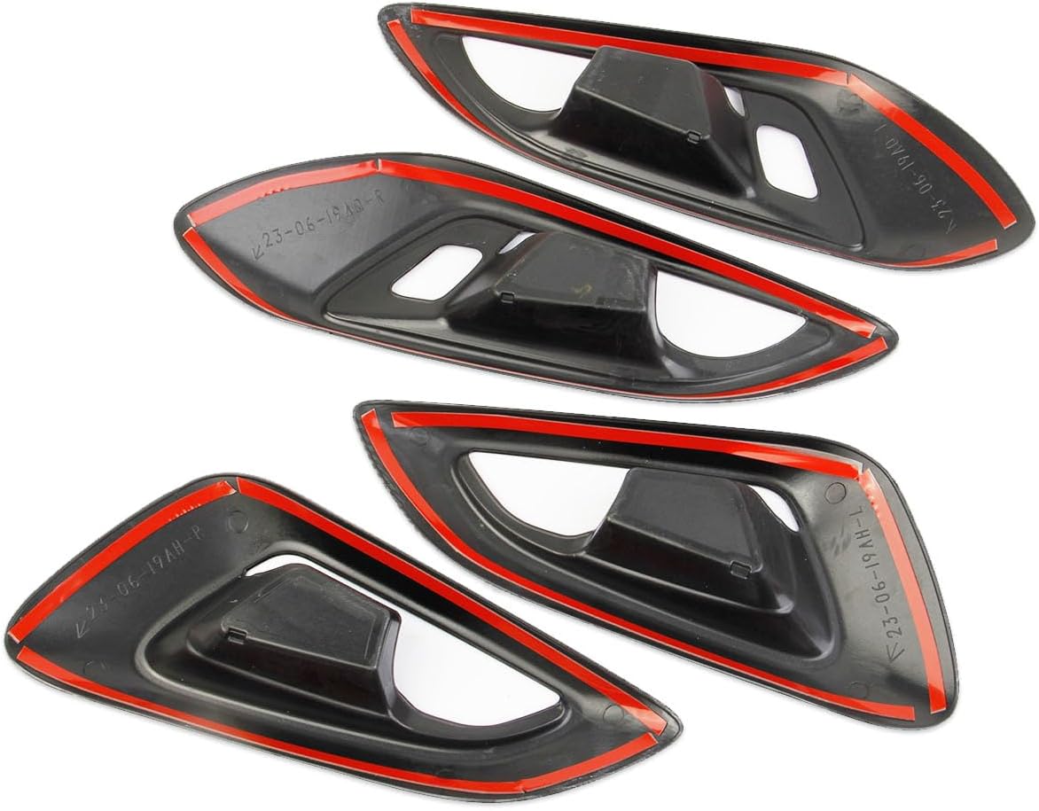 Korlot Carbon Fiber Style Interior Door Handle Cover Trim Accessories for Chevrolet Trax 2024-2026