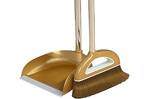 Standing Dustpan And Broom Set for Home, Kitchen Room Floor Cleaning