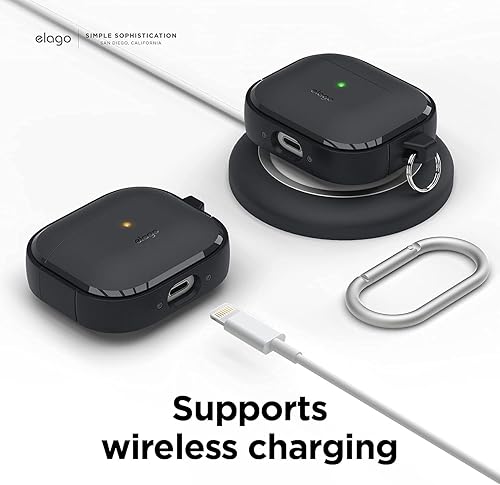 Miniatura 7 de elago Funda EDC compatible con AirPods de 3ª generación, compatible con AirPods 3, diseño de absorción de golpes, material de TPU duradero, carga