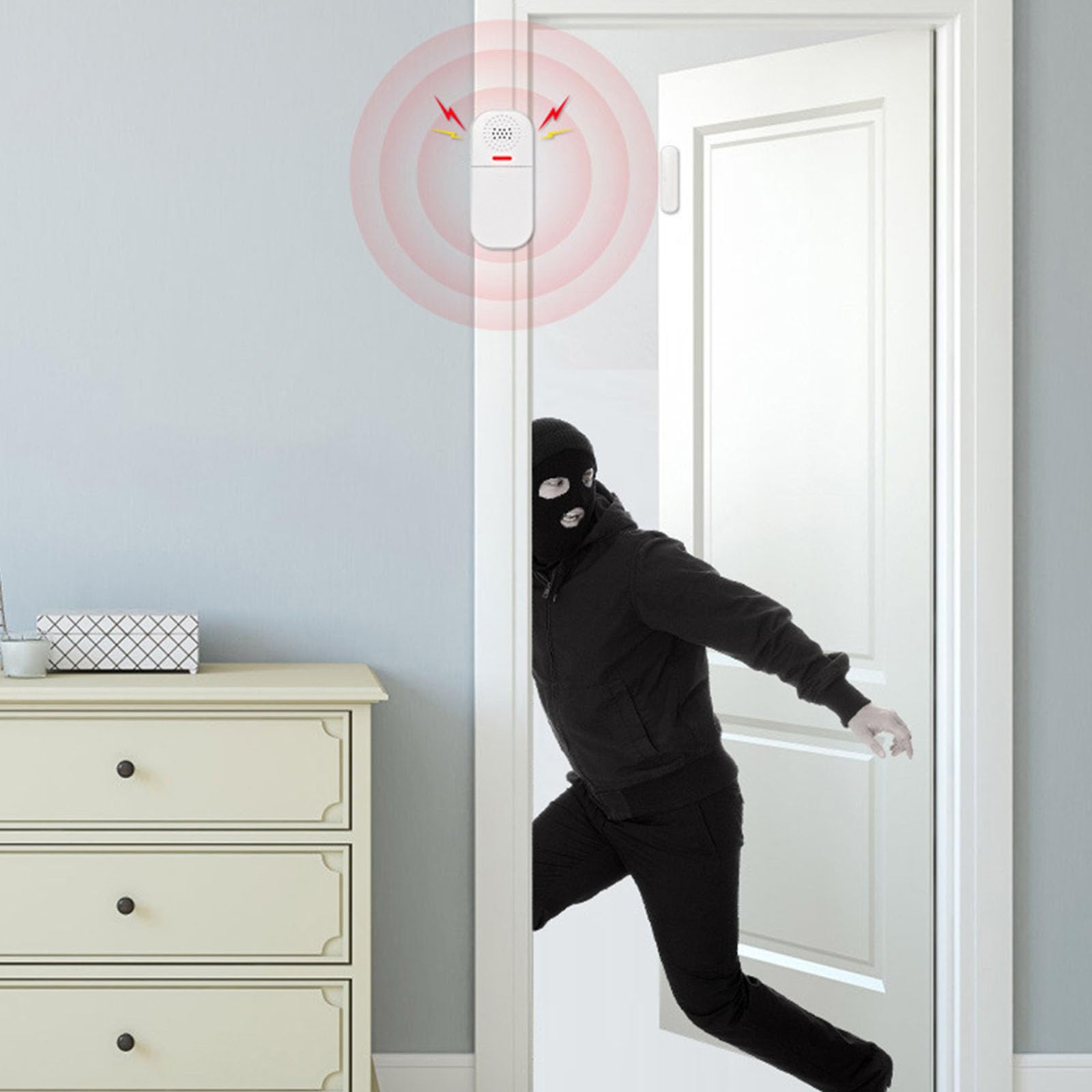 Allarme con sensori magnetici Intelligenti con Telecomando Regolabile Avviso da 130 per la Sicurezza delle finestre delle Porte I Bambini Anziani utilizzano l ' Allarme della Porta