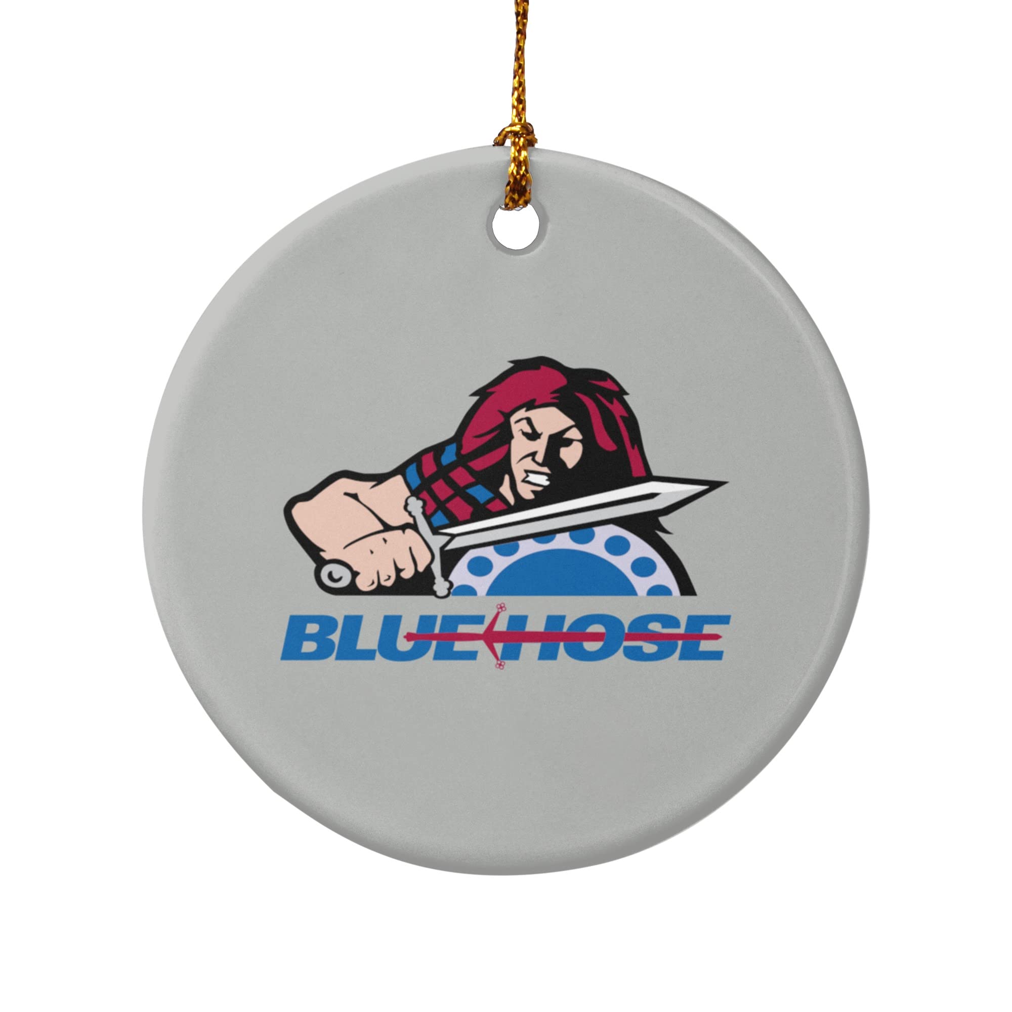 GRAPHICS & MORE Presbyterian College Secondary Logo Porcelain Holiday Christmas Tree Ornament - 2.8