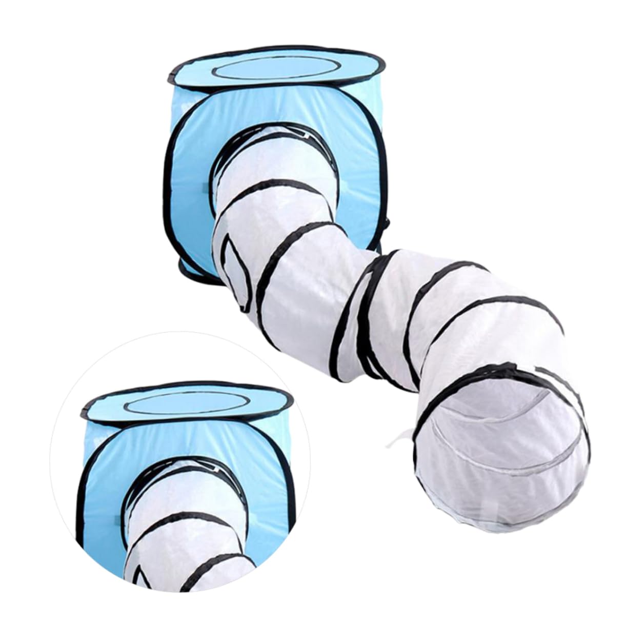 Kisangel Tunnel s Pliable pour Chat Jouet Interactif pour Chaton Design Compact Et Amusant