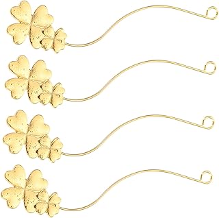 4 unids de extensión de pestañas doradas esta...