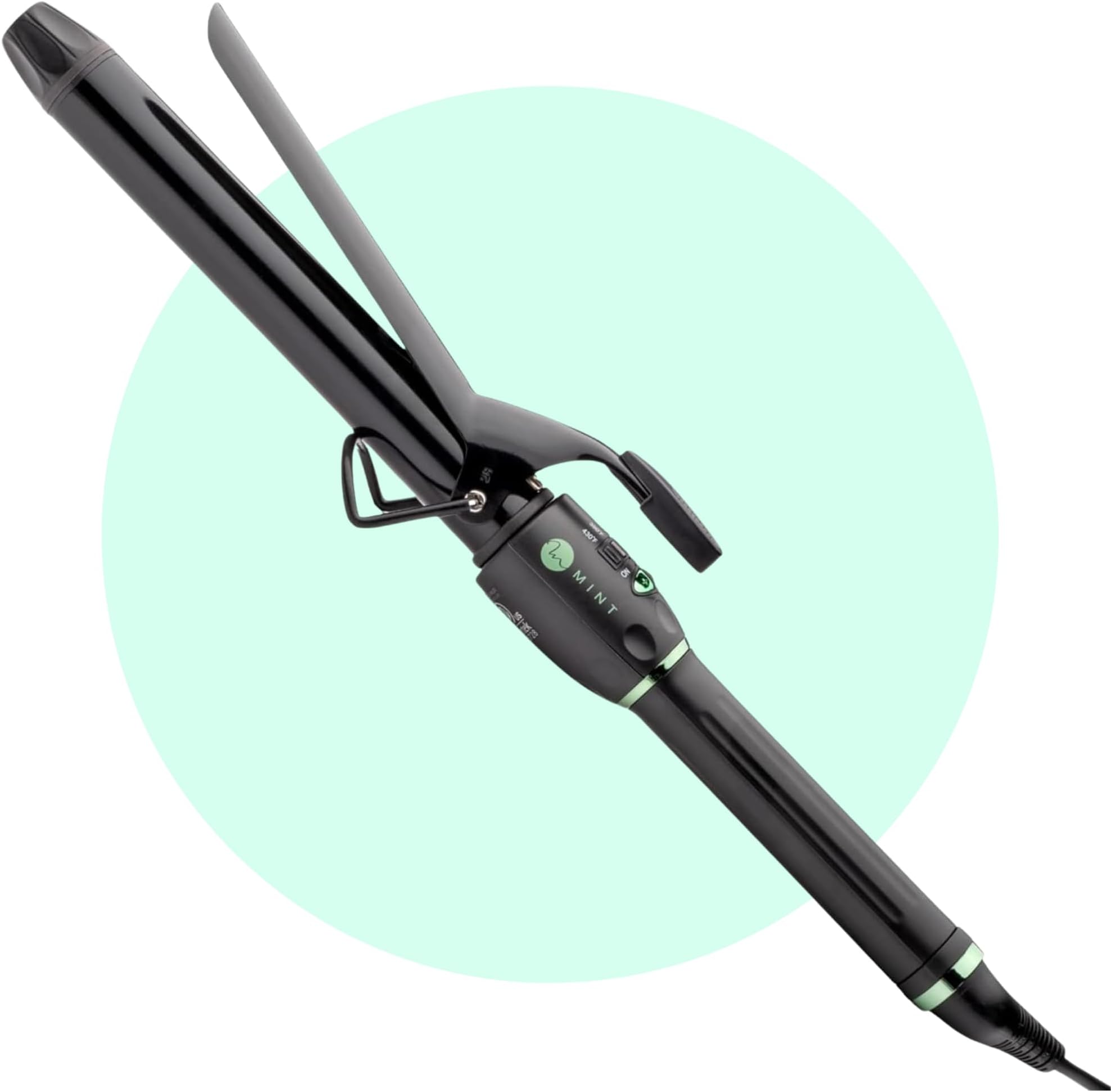 MINT Professional Extra Long Hair Curling Iron 1 inch | 2-Heater Ceramic Long Barrel Curling Iron | 1 Inch Curling Iron Hair Curler for Small to Medium Curls | International Dual Voltage