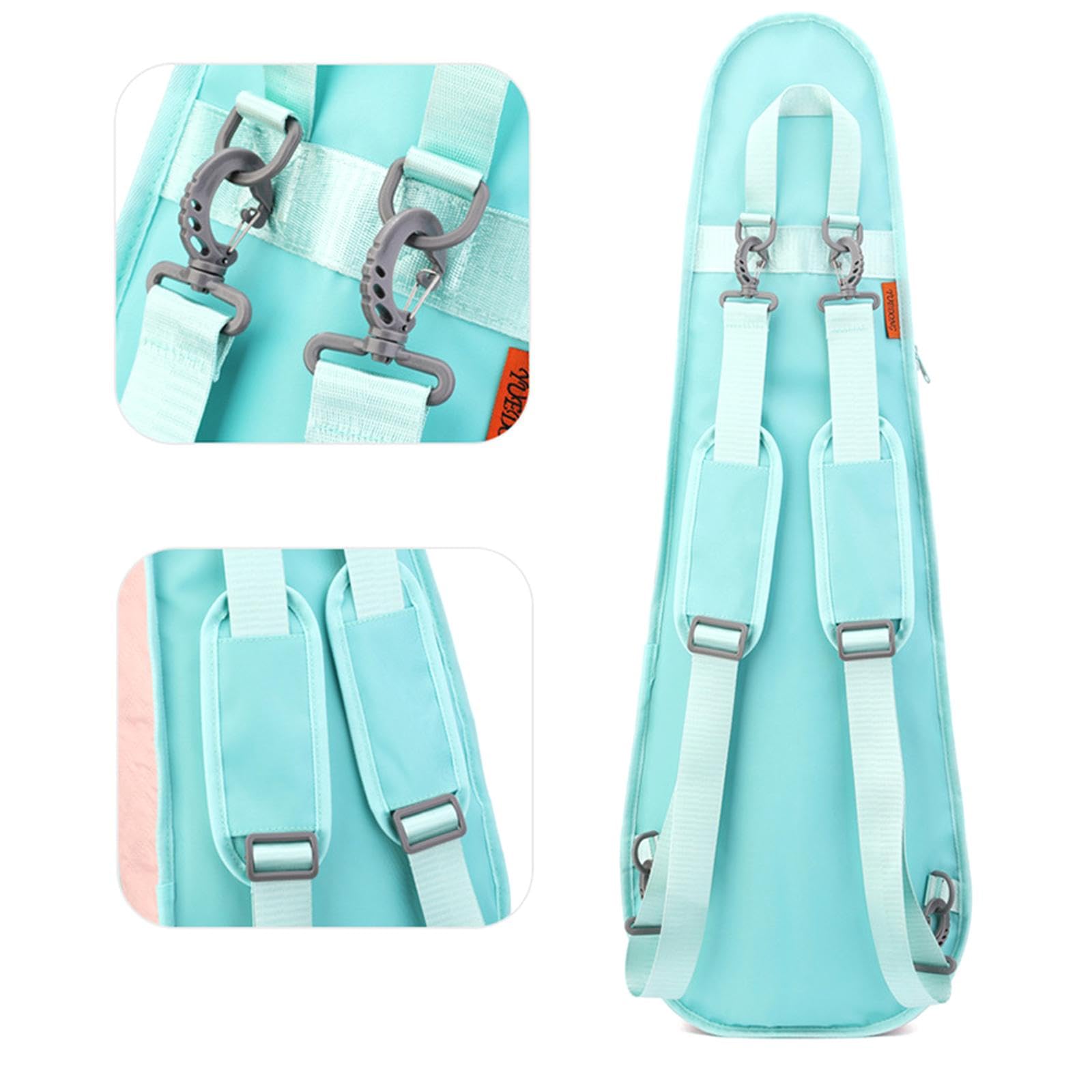 Estuche de Violín con Bolsa de Transporte Plegable para Principiantes Y Viajeros, Beige Rosa