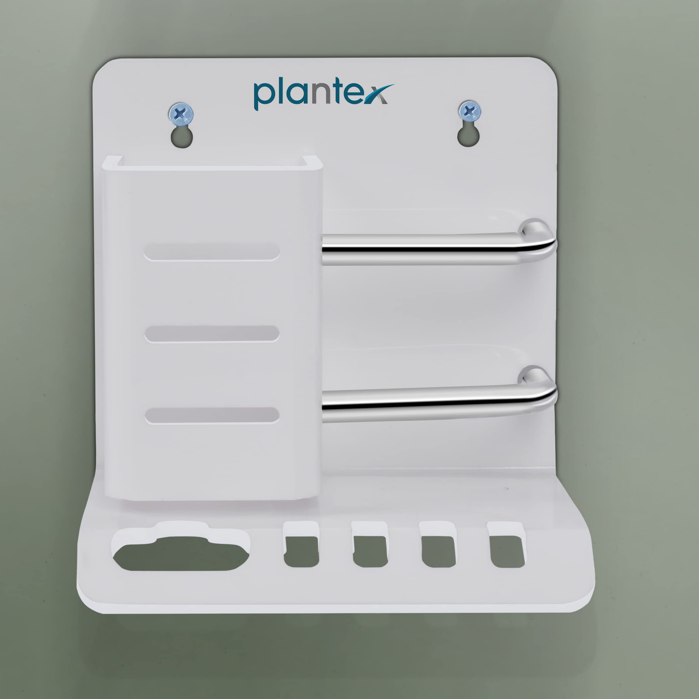 Plantex Acrylic Multipurpose Tooth Brush Holder/Stand/Tumbler for Bathroom Accessories - (White) 3