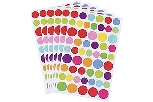Colorful Pastel Dot Stickers: A Touch of Whimsy for DIY Decor
