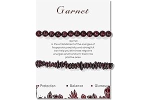2Pcs Garnet Bracelets for Girls and Women: A Journey of Healing and Style