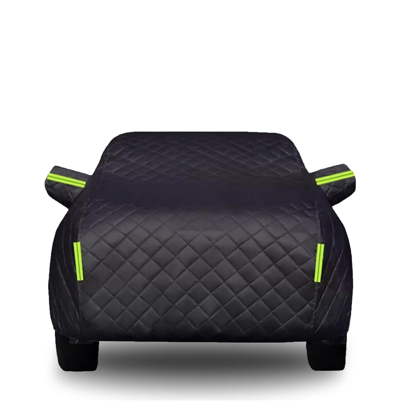 Bâche Voiture Anti-Grêle pour Dacia Duster 3(2024-2026),Housse Voiture Extérieur Imperméable 210D avec Coton Épais,Bache Auto Complète Personnalisée,pour Toutes Saisons Contre UV Pluie Soleil(Noir)