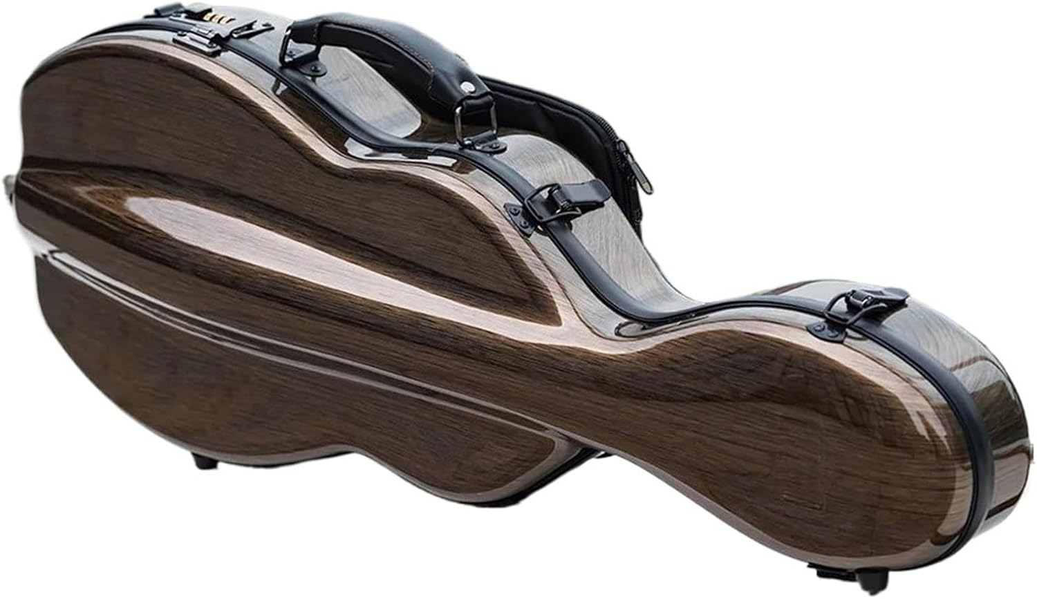 バイオリンケース 4/4 サイズダークゴールド三角形軽量ハイブリッド バイオリンケース 4/4 サイズダークゴールド三角形軽量ハイブリッド