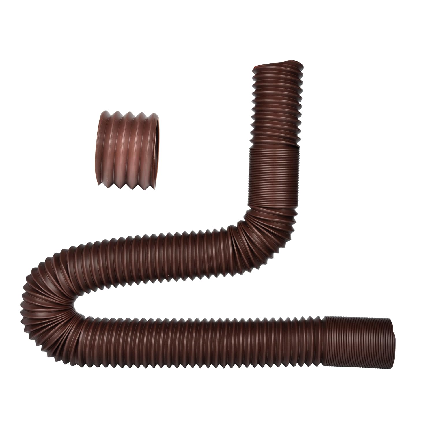 Extra Flexible 2m Hose for 3" POLARDAYS Downpipe Extension Hose, 2.6" Inner Diameter and 3" Outside Diameter, Downspout Extender, Connector