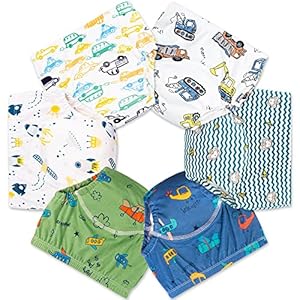 6 Pack Potty Training Pants for Boys,Max Shape Potty Training Underwear for Boys 2T,3T,4T