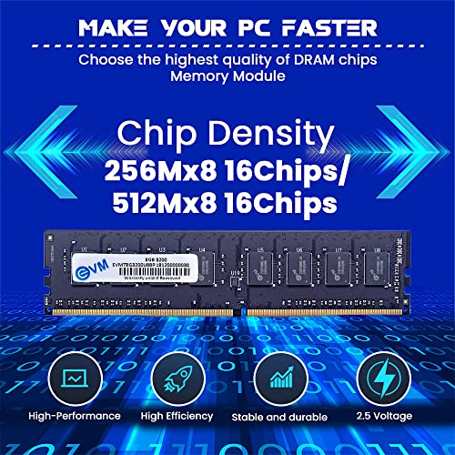 EVM 8GB DDR4 Desktop RAM 3200MHz - Unleash Your System's Full Potential - Perfect for Gamers, Office Work, and More - 10 Year Warranty... - Image 3