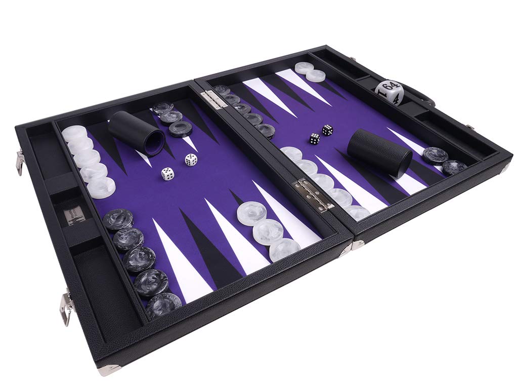 Jeu de Backgammon Tournoi 53 x 73 cm Violet – Wycliffe Brothers
