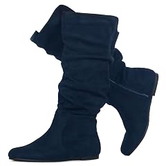 RF ROOM OF FASHION Womens Slouchy Knee High Hidden Pocket Boots REGULAR CALF