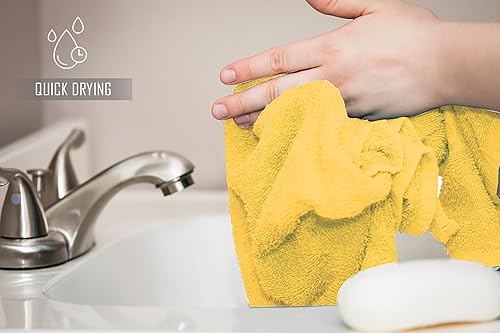 Miniatura 8 de ZUPERIA Supreme Edition Toallas de mano  16 x 28 pulgadas  Toallas de mano extra grandes 100% algodón sin pelusas, altamente absorbentes y súper