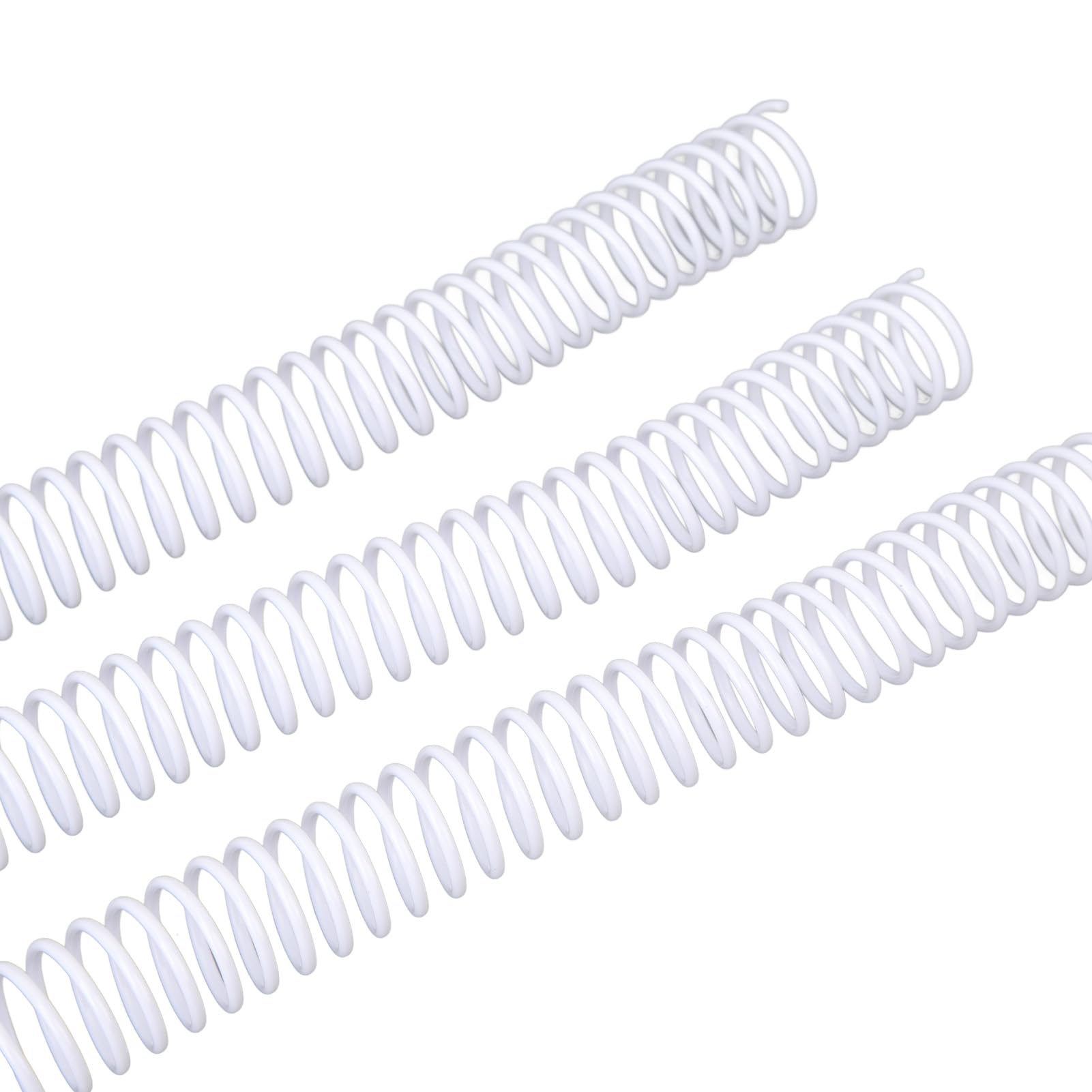 50 pezzi di spirale per rilegatura, diametro 19 mm, passo 4:1, dorso per rilegatura formato A4, capacità di 170 fogli, spirale in plastica per rilegatura di carta formato letter (1)