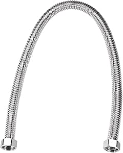 Raccord Coudé Flexible En Acier Inoxydable Ondulé - Filetage Femelle G1 (1") - Longueur 3.9 Pouces (10cm) - Uxcell