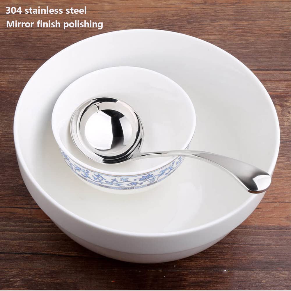 Silver Ladle Set - 2 Premium Stainless Steel Serving Ladles -6